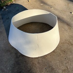 White Felt Christmas Tree Collar Skirt